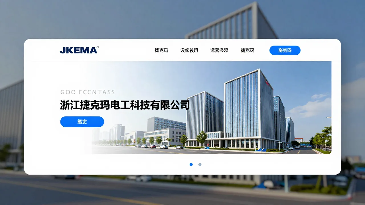浙江捷克玛电工科技有限公司 首页主视觉